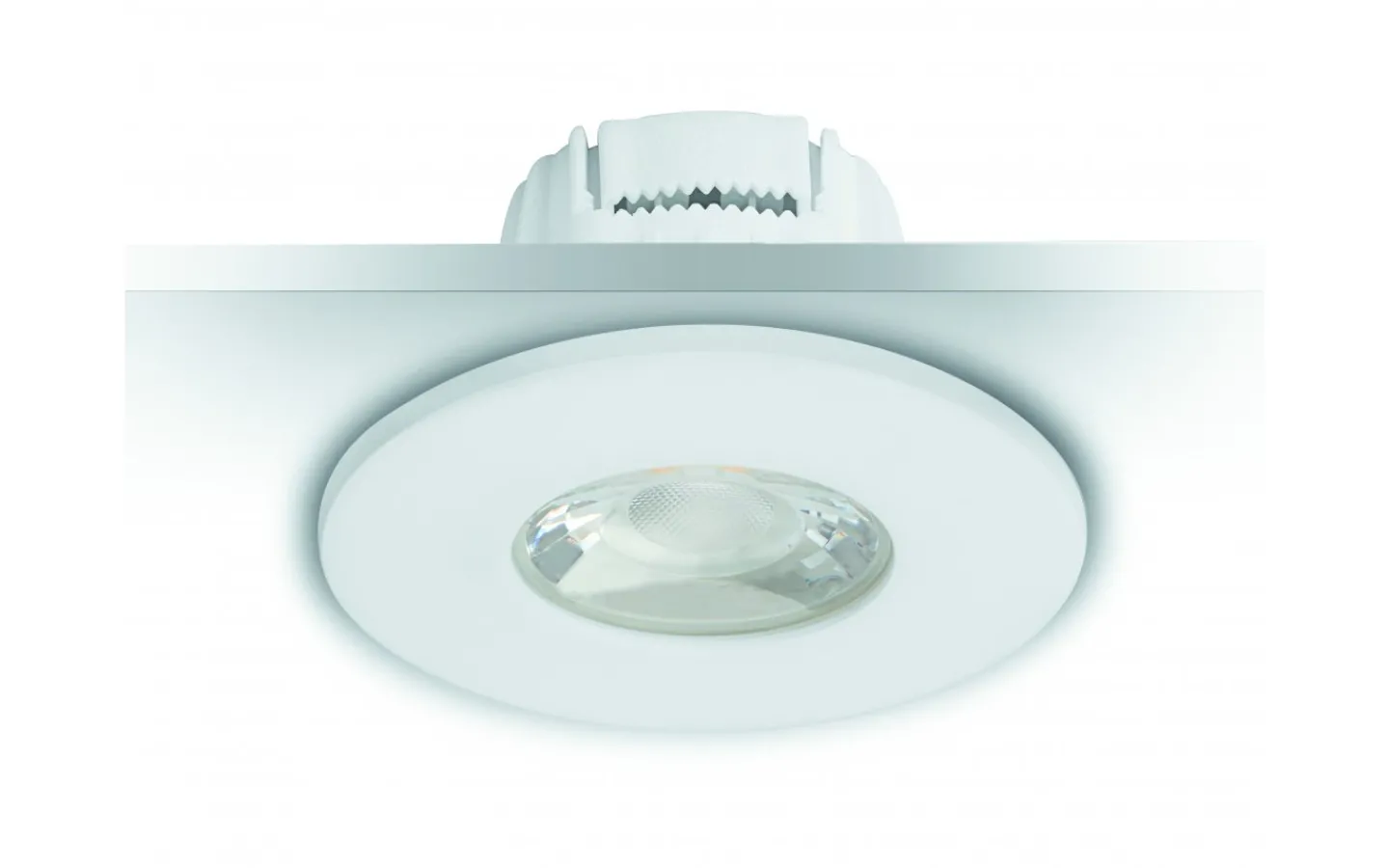 Downlights, Spotlight|230V Led Spotlights-Malmbergs MD-881 Downlight 2700K 4,5W Vit 230V IP44