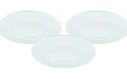 Downlights, Spotlight|230V Led Spotlights < Malmbergs MD-231 Downlight 3000K 3x5W Vit 230V IP44 3-Pack