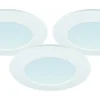 Downlights, Spotlight|230V Led Spotlights-Malmbergs MD-232 Downlight 3000K 3x10W Vit 230V IP44 3-Pack