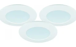 Downlights, Spotlight|230V Led Spotlights-Malmbergs MD-232 Downlight 3000K 3x10W Vit 230V IP44 3-Pack
