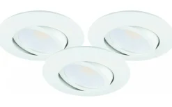 Downlights, Spotlight|230V Led Spotlights-Malmbergs MD-230 Downlight 3000K 3x5W Vit 230V IP44 3-Pack