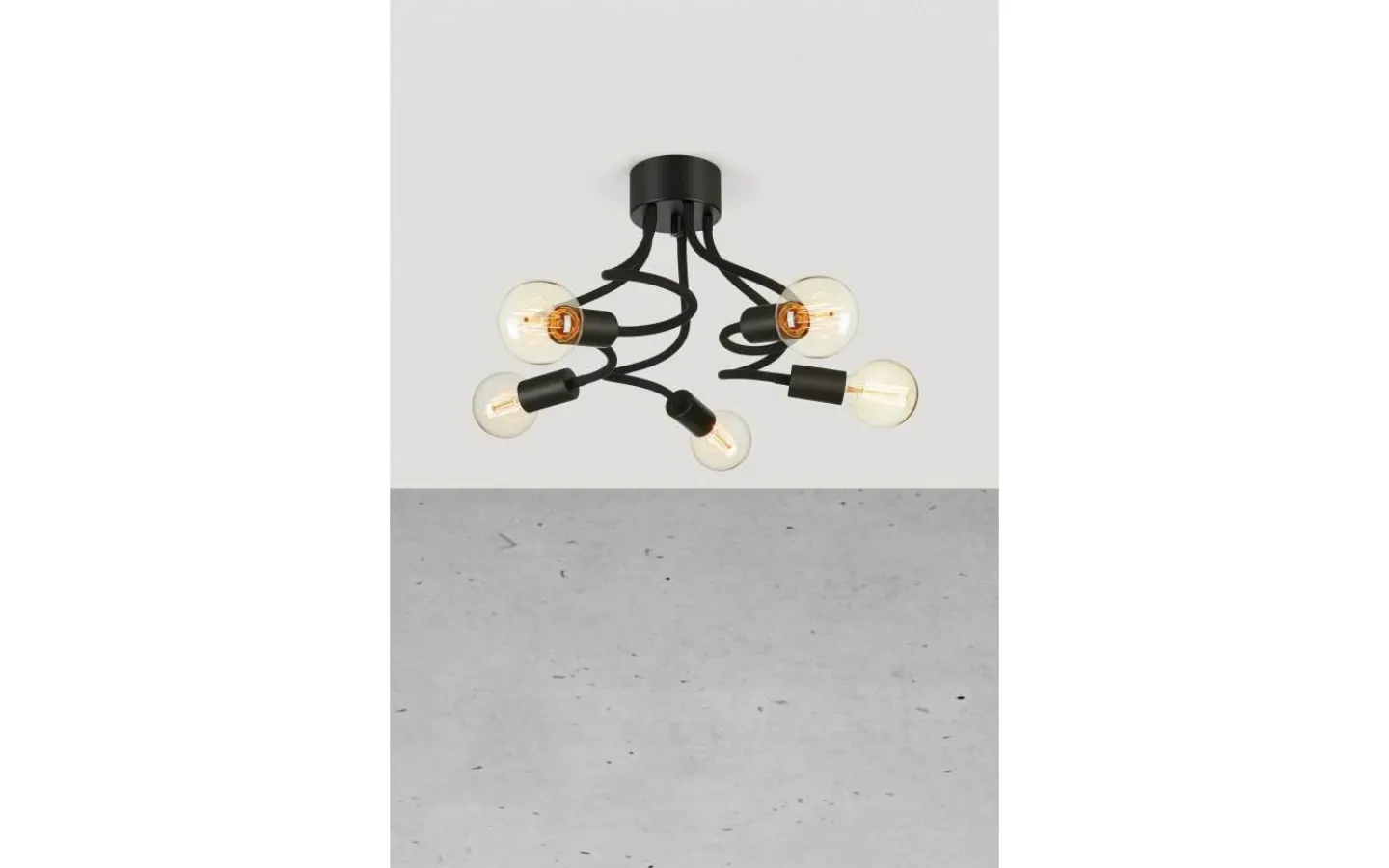 Plafonder < Markslojd Medusa Plafond 5L 70cm Svart