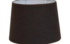 Enfärgade Runda Lampskärmar < Hallbergs Melton Ull Lampskärm Ø30cm Brun