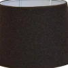 Enfärgade Runda Lampskärmar < Hallbergs Melton Ull Lampskärm Ø24cm Brun