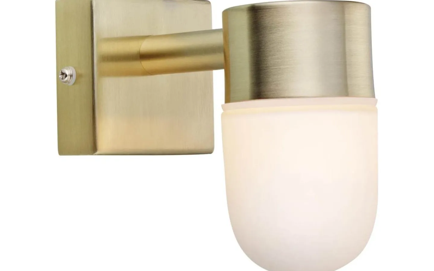 Badrumslampor Vägg < Markslojd Menton Vägglampa 12cm Mässing/Opal IP44