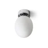 Badrumslampor Tak < Rendl Meringue Plafond 16cm Opal/Krom IP44