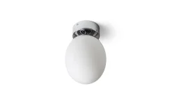 Badrumslampor Tak < Rendl Meringue Plafond 16cm Opal/Krom IP44