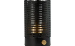 Ljuslyktor|Uppladdningsbara Lampor Inomhus < Dyberg Larsen Mesh Uppladdningsbar Lykta 20cm LED 2700K Svart/Mässing