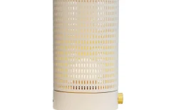 Ljuslyktor|Uppladdningsbara Lampor Inomhus-Dyberg Larsen Mesh Uppladdningsbar Lykta 20cm LED 2700K Vit/Mässing