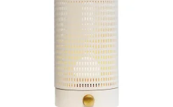 Ljuslyktor|Uppladdningsbara Lampor Inomhus-Dyberg Larsen Mesh Uppladdningsbar Lykta 20cm LED 2700K Vit/Mässing