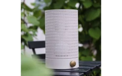 Ljuslyktor|Uppladdningsbara Lampor Inomhus-Dyberg Larsen Mesh Uppladdningsbar Lykta 20cm LED 2700K Vit/Mässing