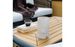 Ljuslyktor|Uppladdningsbara Lampor Inomhus-Dyberg Larsen Mesh Uppladdningsbar Lykta 20cm LED 2700K Vit/Mässing
