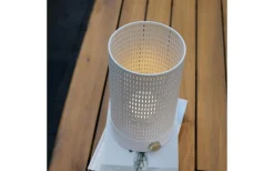 Ljuslyktor|Uppladdningsbara Lampor Inomhus-Dyberg Larsen Mesh Uppladdningsbar Lykta 20cm LED 2700K Vit/Mässing