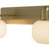 Badrum|Badrumslampor Vägg < Aneta Messina Spegelbelysning 35cm Matt Mässing IP44