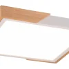 Plafonder-Reality Meta Plafond LED matt vit/trä
