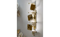 Lampetter < Mauro Ferretti Metro Vägglampa Glas 76cm Guld