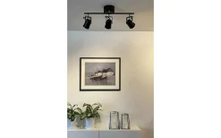 Avlånga Takspotlights|Takspot Med 3 Lampor < Aneta Metz Takspotlight 56cm 3L Svart/Matt Mässing