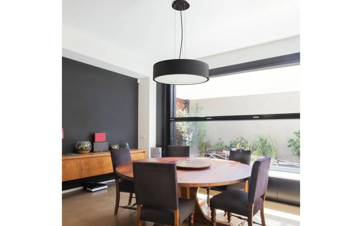 Plafonder-Rendl Mezzo Plafond 40cm LED 30W 3000K Svart
