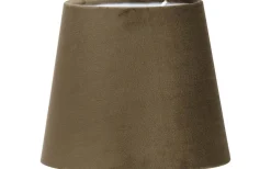 Enfärgade Runda Lampskärmar < PR Home Mia Lampskärm Ø17cm Sammet Brun