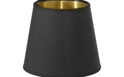 Enfärgade Runda Lampskärmar-PR Home Mia Lampskärm Ø17cm Svart/Guld