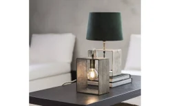 Enfärgade Runda Lampskärmar < PR Home Mia Lampskärm Sammet Ø24cm Smaragd
