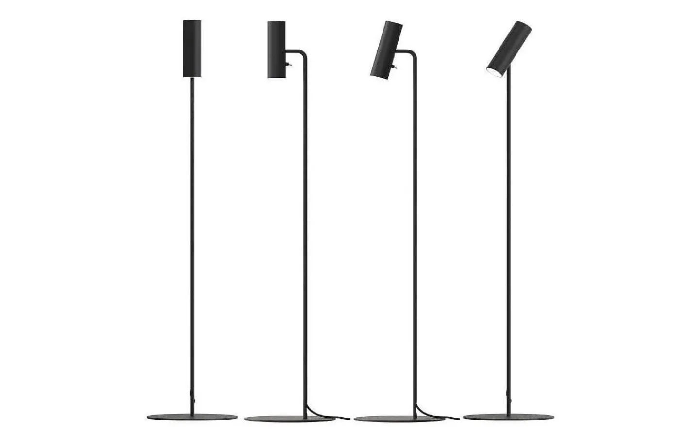 Golvläslampor|Vardagsrum-Design for the people Mib 6 Golvlampa 140cm Svart