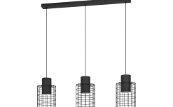 Kök & Matplats|Avlånga Taklampor < Eglo Milligan Taklampa 103cm 3L Svart