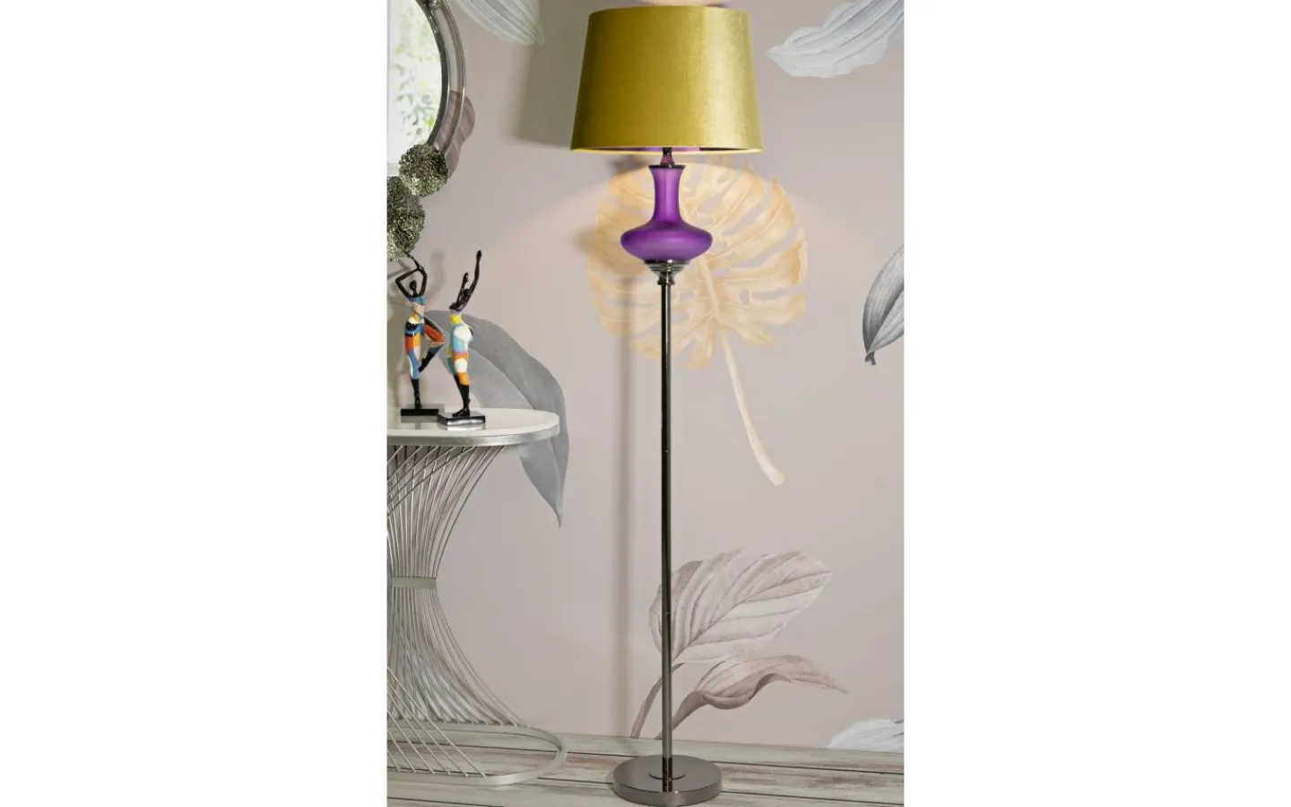 Golvlampor < Mauro Ferretti Milva Golvlampa 167cm Lila
