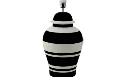 Lampfötter-Hallbergs Ming Lampfot 51cm Black Stripe