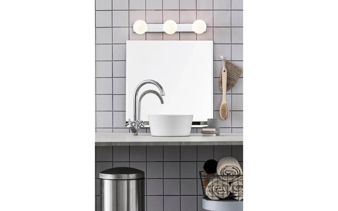 Badrum|Badrumslampor Vägg < Markslojd Mini Krom Badrumslampa IP44