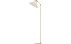 Golvlampor-Markslojd Mira Golvlampa 145cm Borstad Mässing/Vit