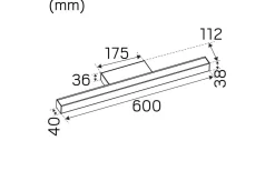 Badrumslampor Vägg < Hidealite Mirro PIR Spegelbelysning 60cm 3000K 11,5W Vit IP44