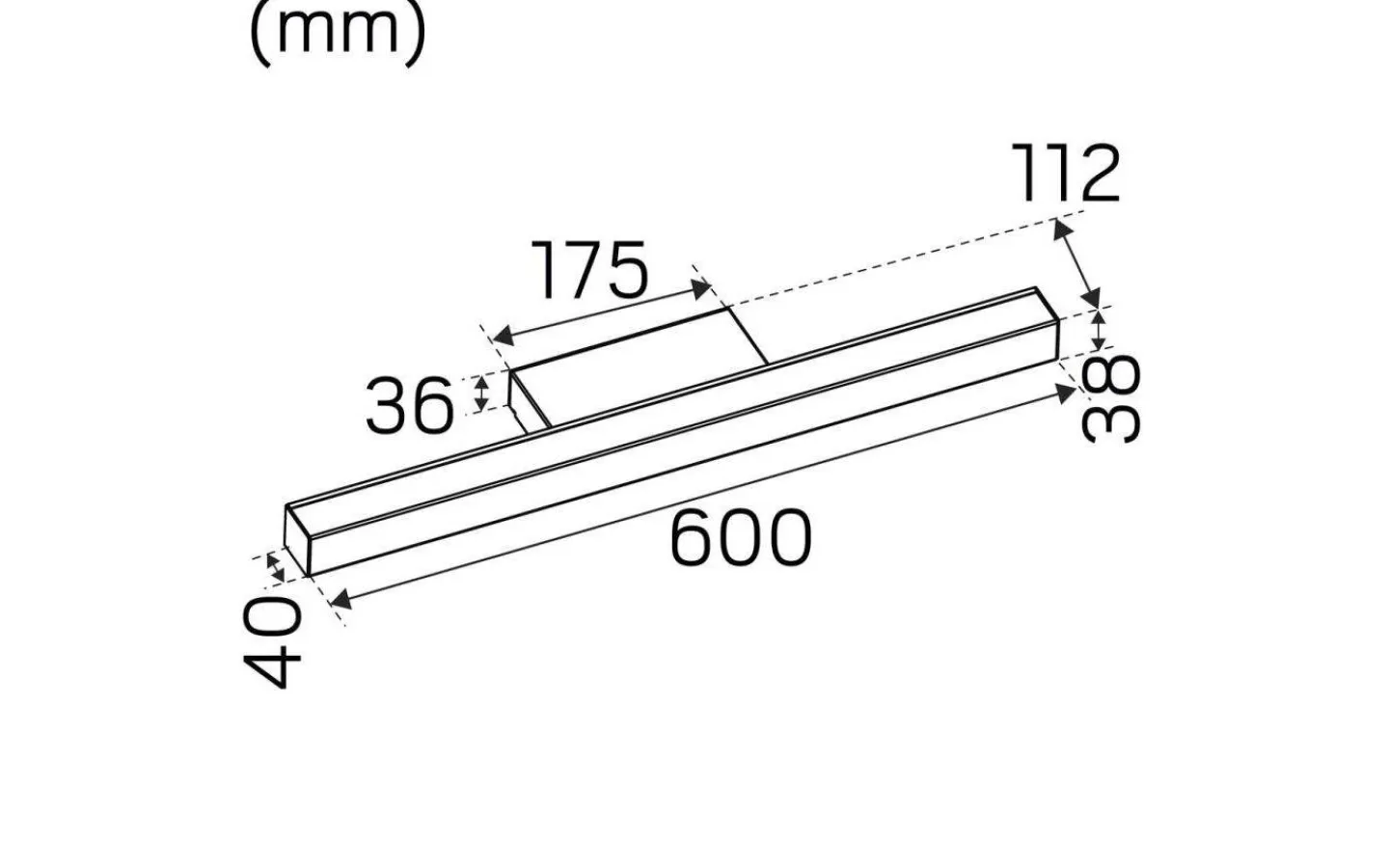 Badrumslampor Vägg < Hidealite Mirro PIR Spegelbelysning 60cm 3000K 11,5W Vit IP44