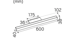 Badrumslampor Vägg < Hidealite Mirro Spegelbelysning 60cm 3000K 12,5W Vit IP44