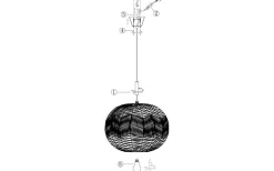 Vardagsrum|Hall & Trappa < Globen Lighting Missy Taklampa 45cm E27 Natur