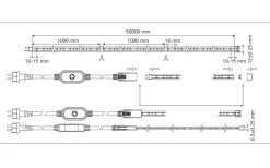 Allmänbelysning|230V Led Slinga-Malmbergs M1 LEDstrip 230V 4,5W/m 6500K 1m Cut Metervara IP44