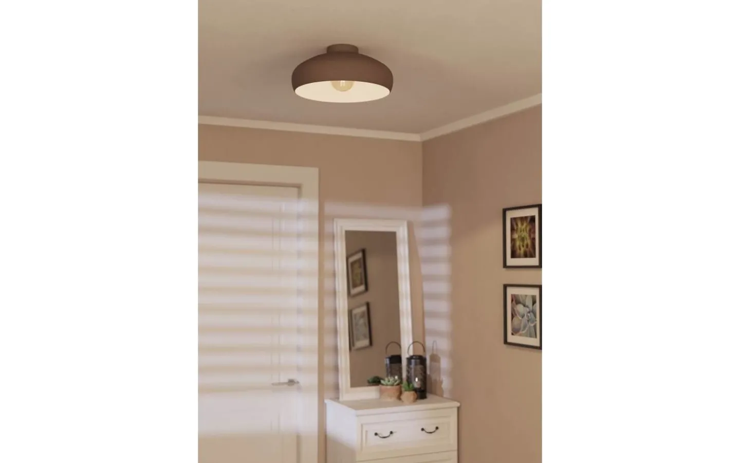 Plafonder < Eglo Mogano Plafond 40cm Brun