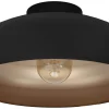 Plafonder < Eglo Mogano Plafond Ø40cm Svart