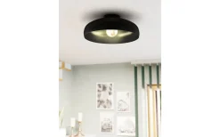 Plafonder < Eglo Mogano Plafond 40cm Svart