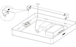 Plafonder < Eglo Molay Square Plafond 29cm LED 3000K 20,5W Grå