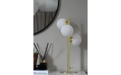 Bordslampor-Aneta Molekyl Bordslampa 46cm Mässing/Opal