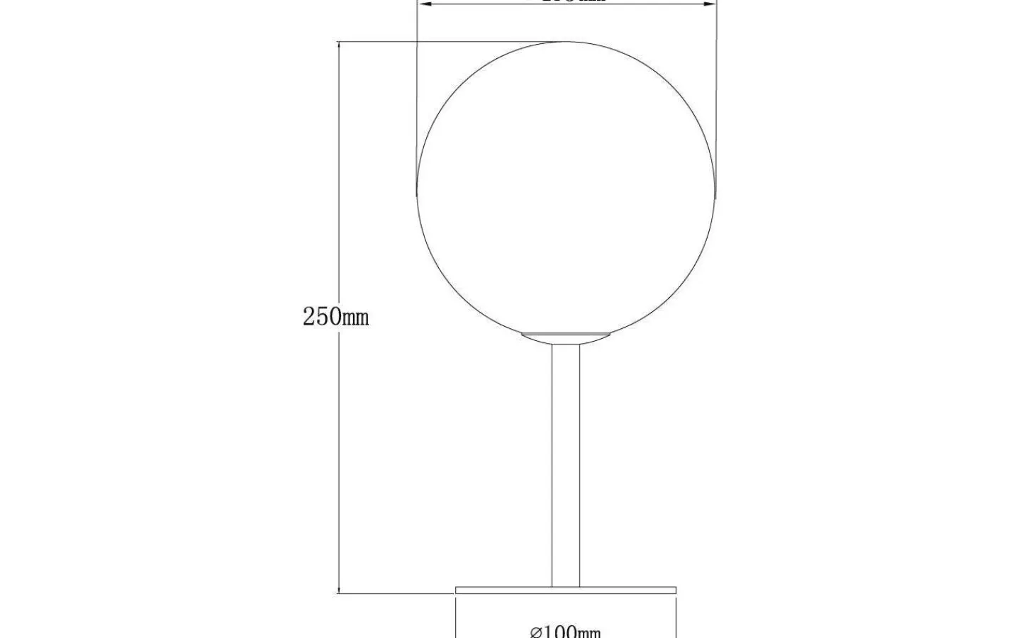 Vardagsrum|Bordslampor < Aneta Molekyl Bordslampa 27cm Svart/Rök