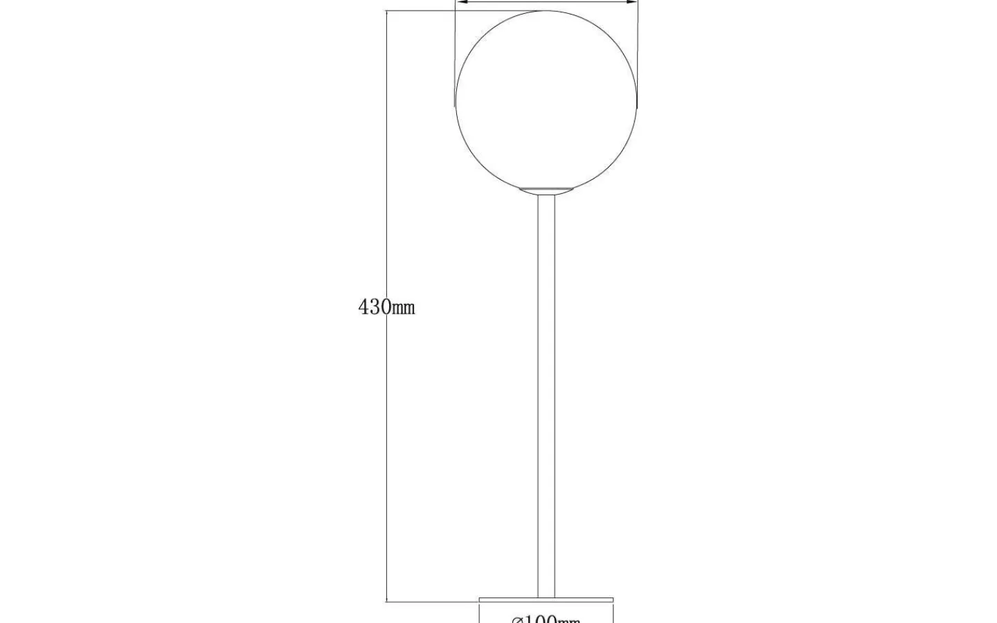 Vardagsrum|Sovrum-Aneta Molekyl Bordslampa 1L 43cm Mässing/Opal