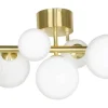Hall & Trappa|Sovrum-Aneta Molekyl Plafond 58cm Mässing/Vit