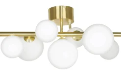 Hall & Trappa|Sovrum-Aneta Molekyl Plafond 58cm Mässing/Vit