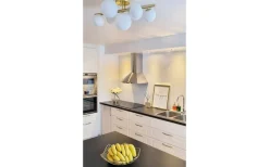 Hall & Trappa|Sovrum-Aneta Molekyl Plafond 58cm Mässing/Vit