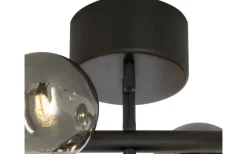 Hall & Trappa|Sovrum < Aneta Molekyl Plafond 58cm Svart/Rök