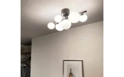 Hall & Trappa|Sovrum-Aneta Molekyl Plafond 58cm Tenn/Vit