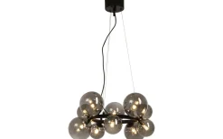 Vardagsrum|Stora Taklampor Ø50-69 Cm-Aneta Molekyl Taklampa 50cm 10L Svart/Rök