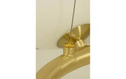 Stora Taklampor Ø50-69 Cm-Aneta Molekyl Taklampa 50cm Matt Mässing/Opalvit